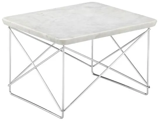 Vitra Occasional LTR Sängbord Ljus Marmor/Krom