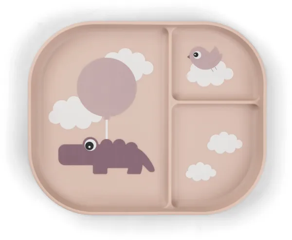 Foodie indelad tallrik Happy clouds Puder